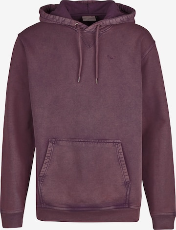 Cleptomanicx Kapuzenpullover 'Boxy Hooded Ligull Washed' in Lila: Vorderseite