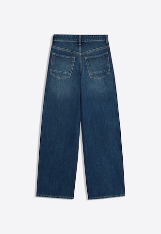 Bershka Zvonové kalhoty Džíny – modrá