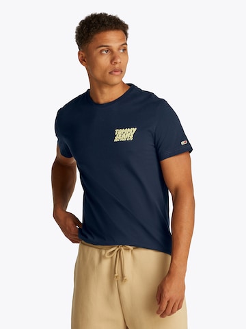 Tommy Jeans T-shirt i blå: framsida