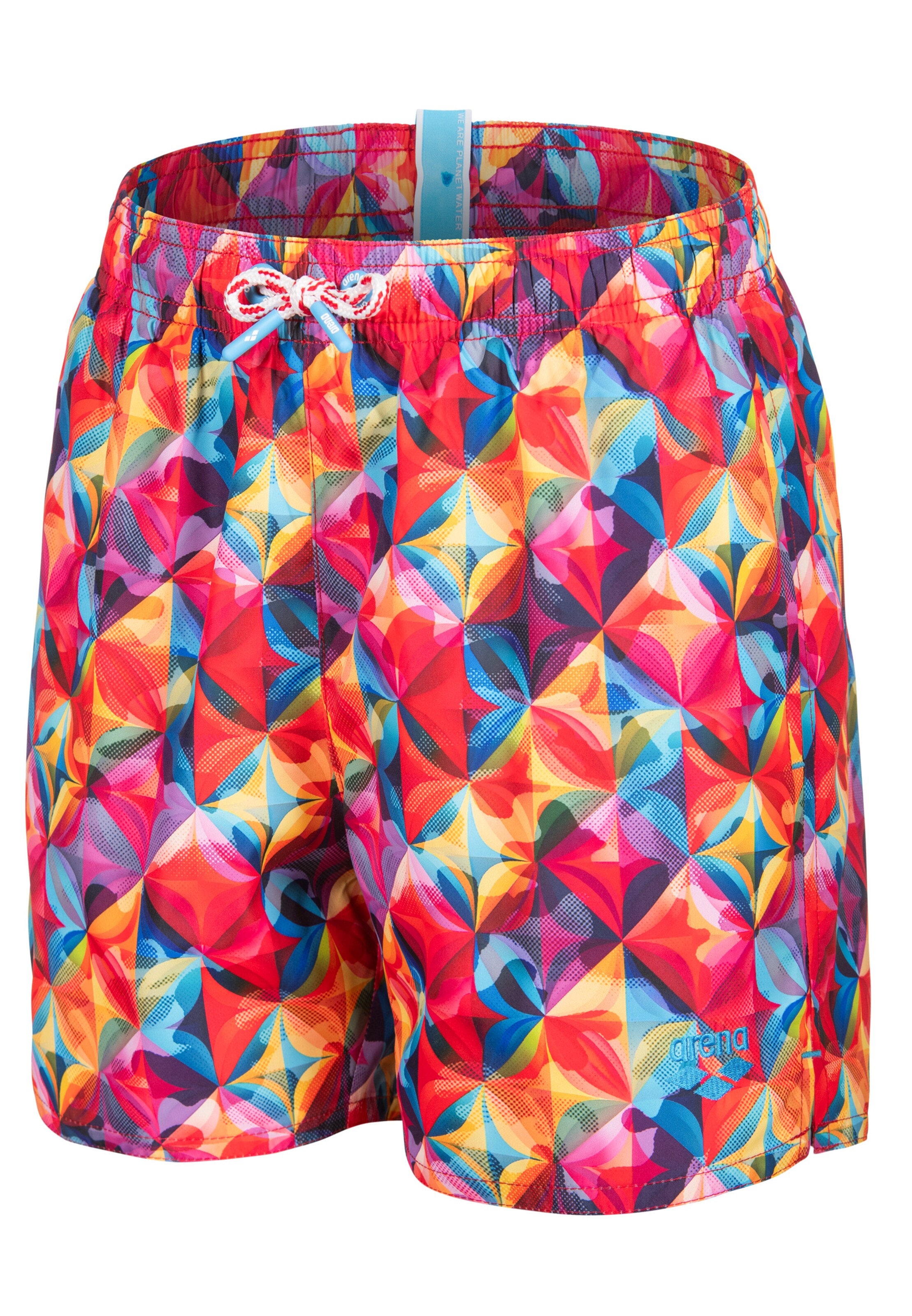 ARENA Badshorts 'WATER PRINTS BEACH BOXER AO' i röd