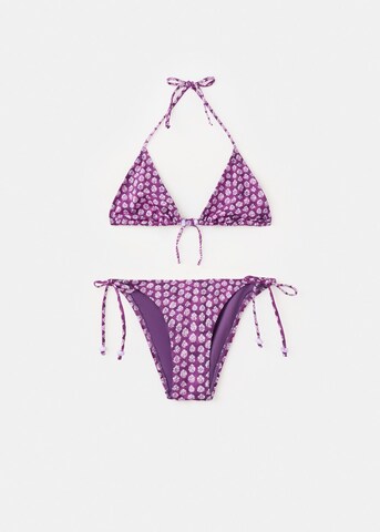 MANGO TEEN Triangle Bikini 'Natalia' in Purple