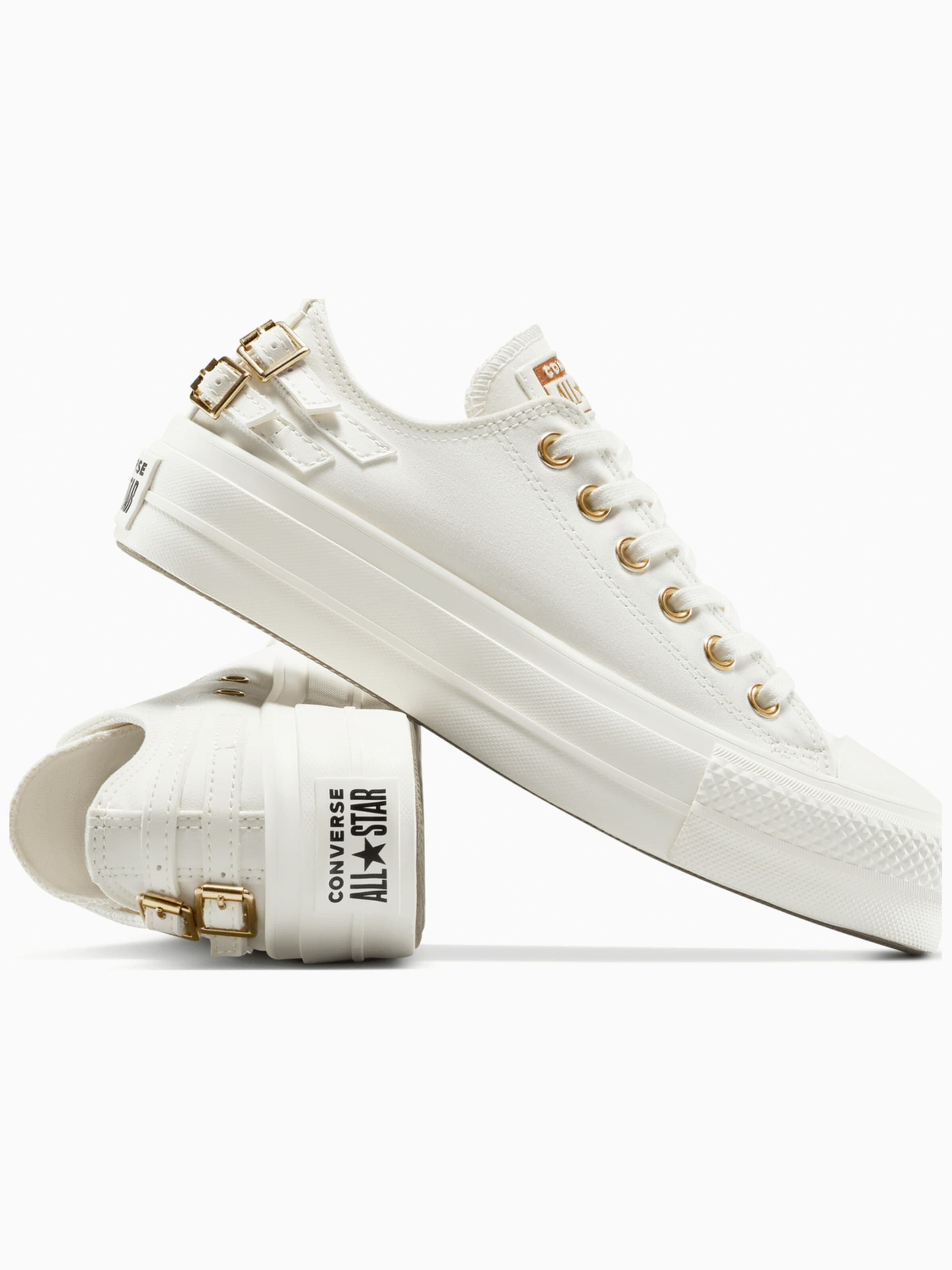 Baskets basses 'Converse Chuck Taylor All Star Lift Platform Buckle' CONVERSE en blanc