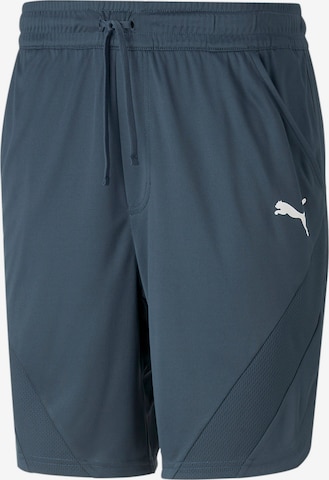 PUMA Regular Sports trousers in Blue: front
