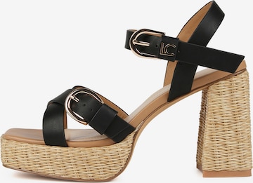 Lola CasademuntSandale - crna boja: prednji dio