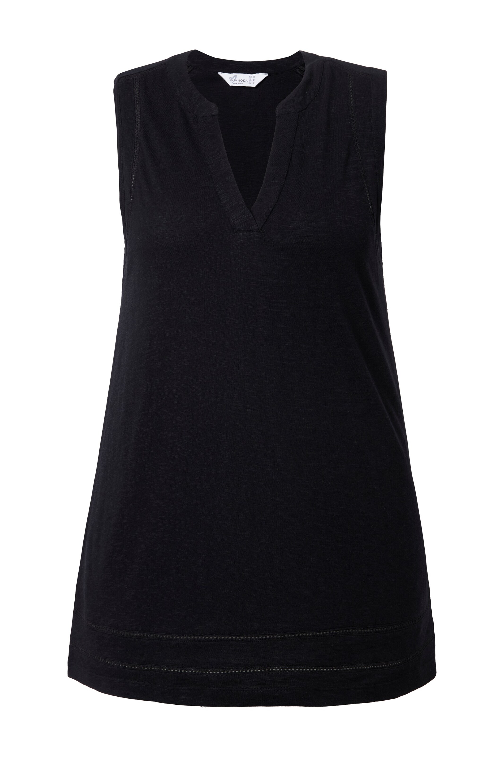 MIAMODA Knitted top in Black: front