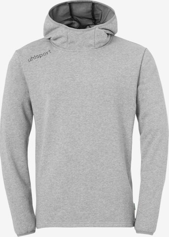 UHLSPORT Athletic Sweatshirt in Grey: front