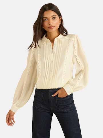 love & roses T-shirt i gul: framsida