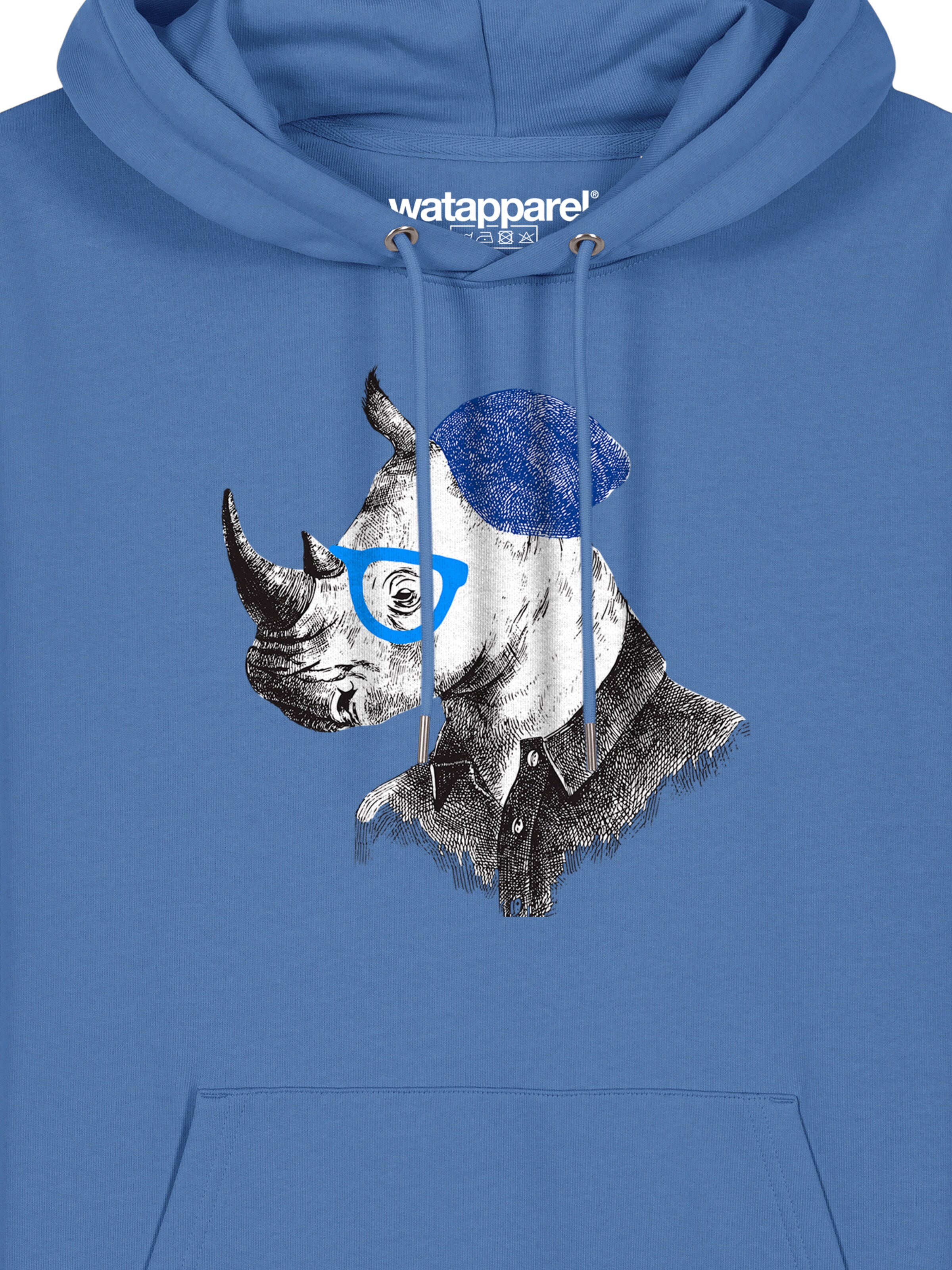 Sweat-shirt 'Nashorn' Watapparel en bleu