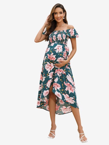 Yesfashion Sukienka w kolorze zielony: przód