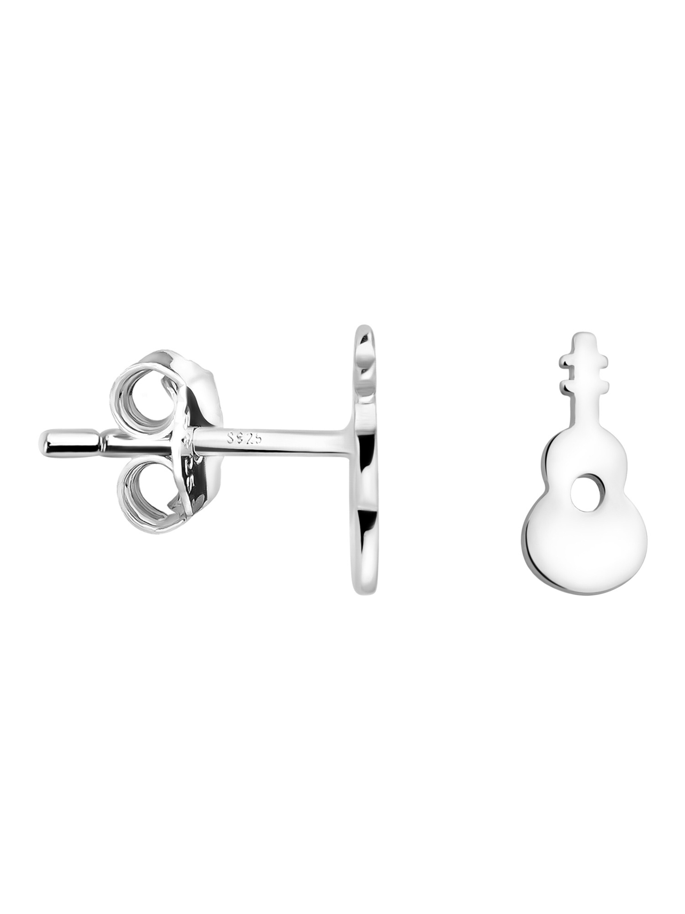 Sofia Milani Ohrringe 'Guitar'‌‌‌‌‌ in Silber: Vorderseite