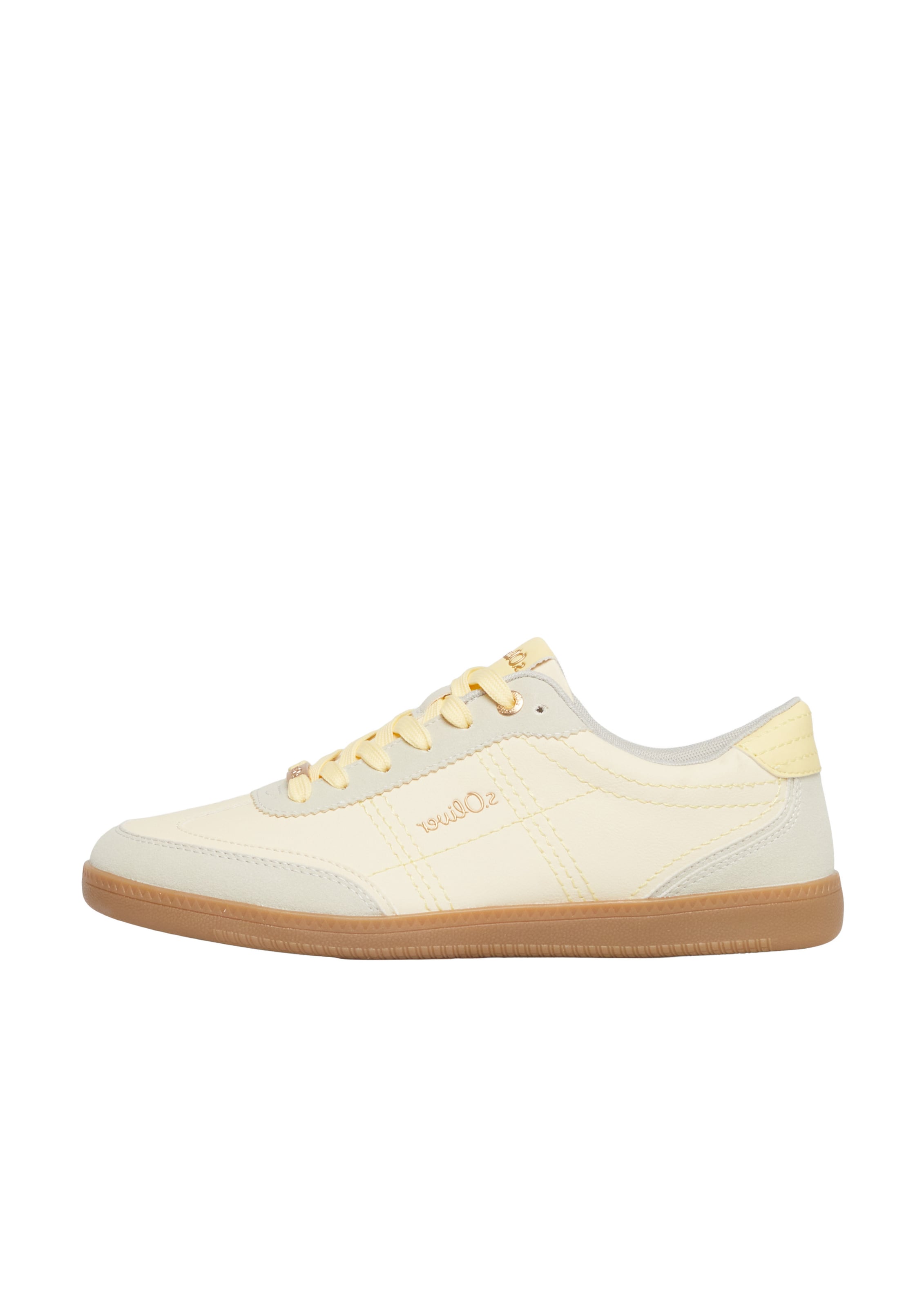 s.Oliver Sneakers laag in Beige: voorkant