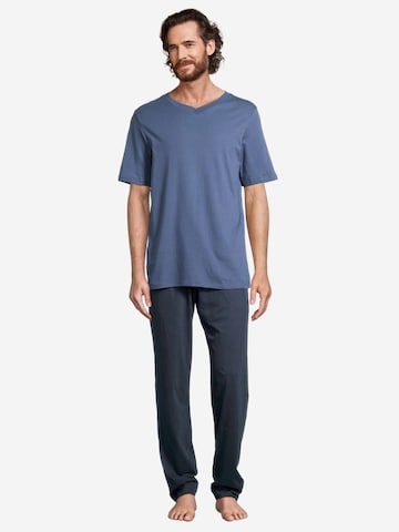 SCHIESSER Pajama short 'Night & Home' in Blue
