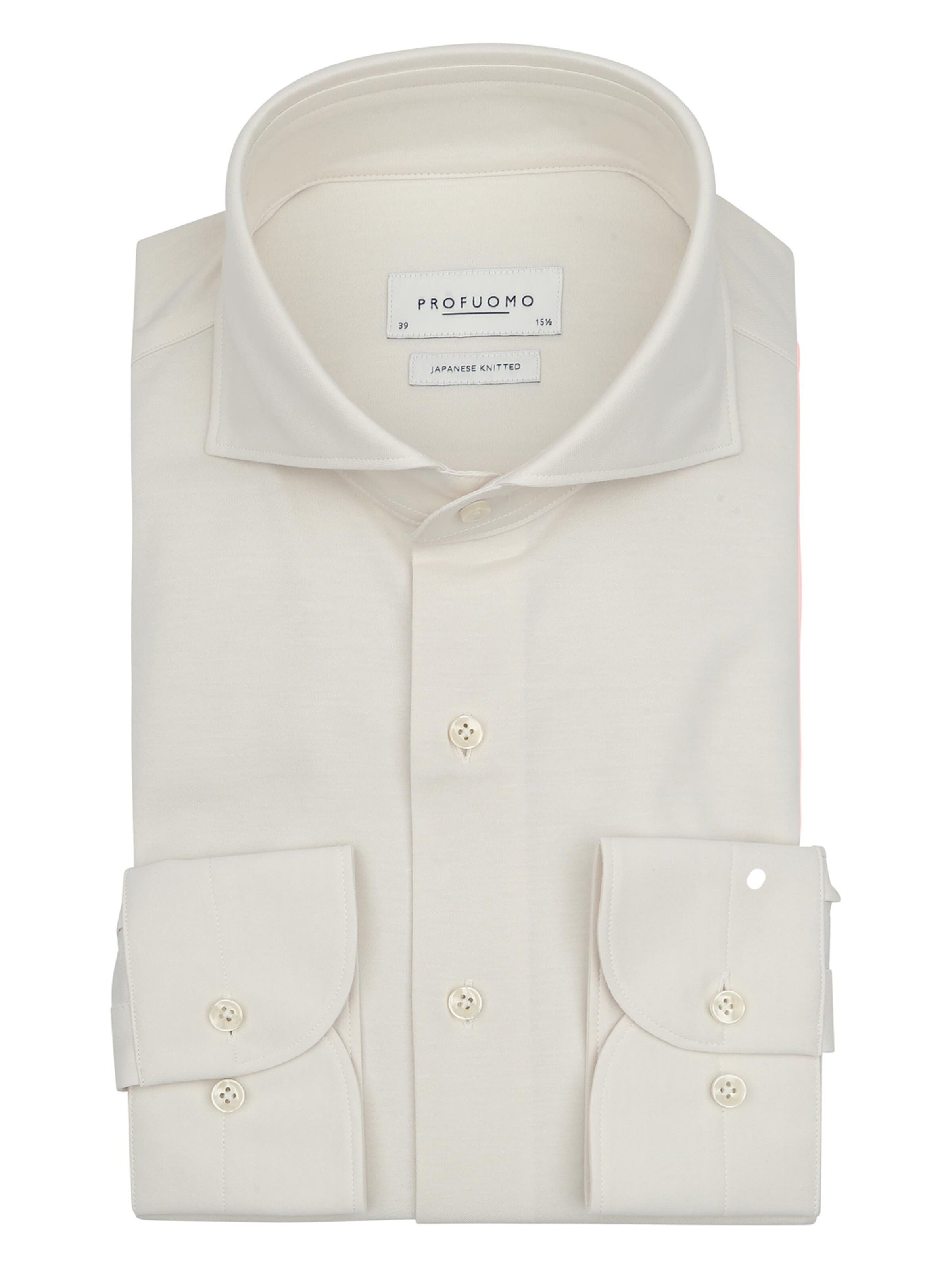 Profuomo Slim fit Button Up Shirt 'Sky Blue' in White