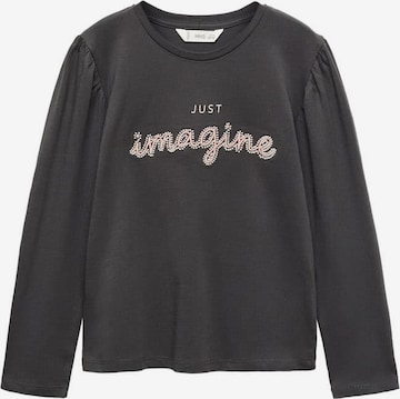 MANGO KIDS Shirt 'Imagine' in Grau: predná strana
