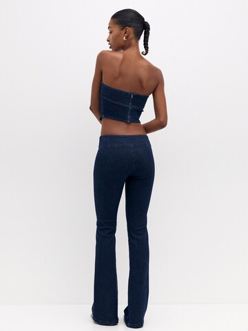Pull&Bear Flared Jeggings - kék