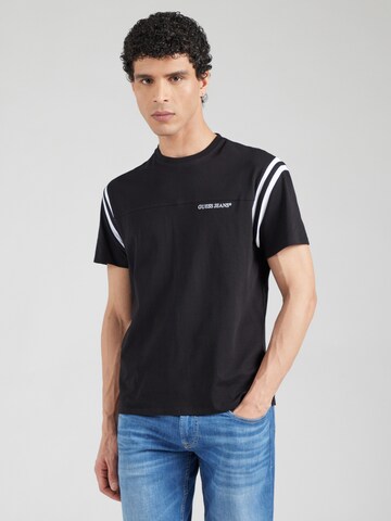 juoda GUESS JEANS Marškinėliai: priekis