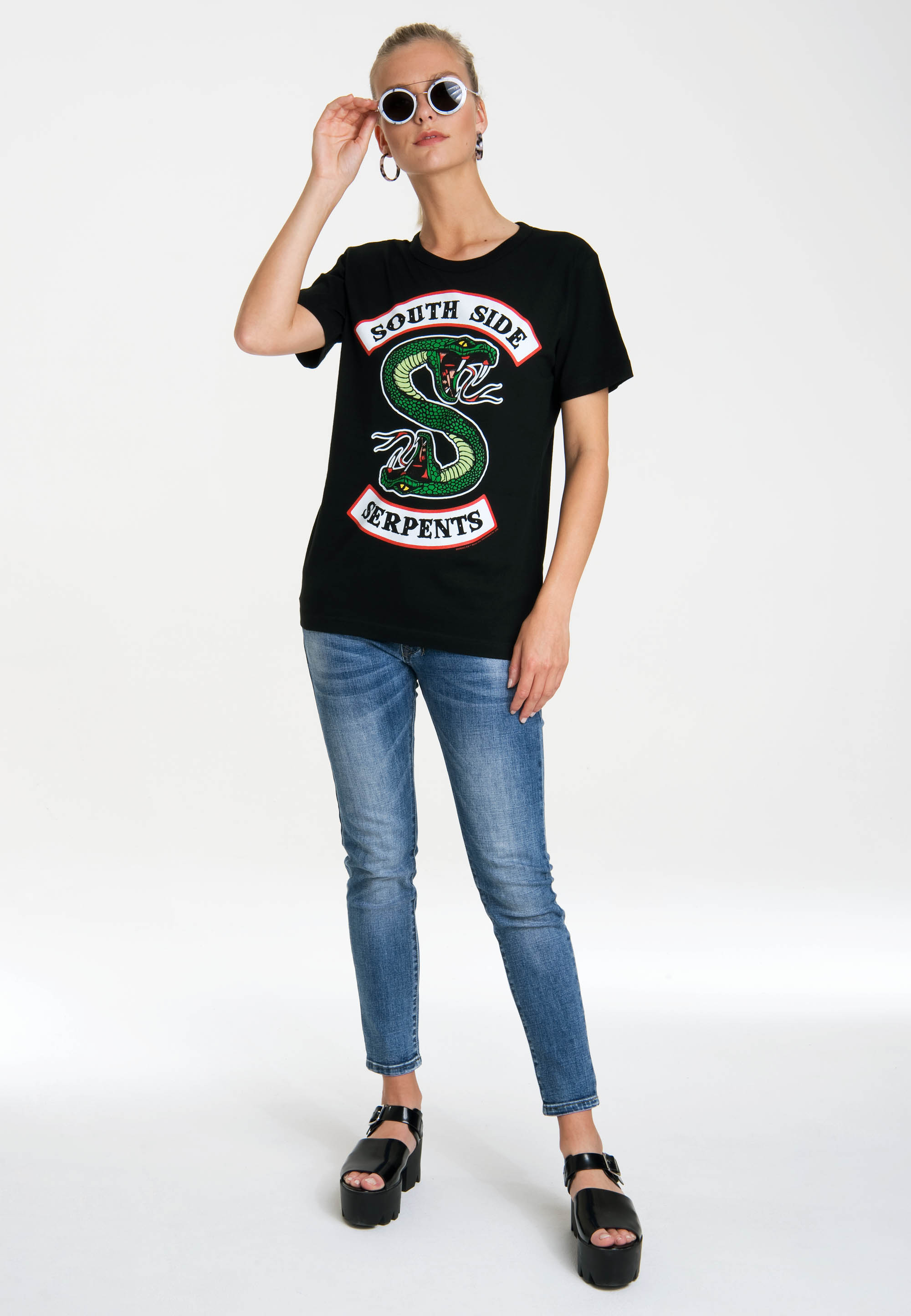 LOGOSHIRT T-Shirt South Side Serpents in Schwarz 