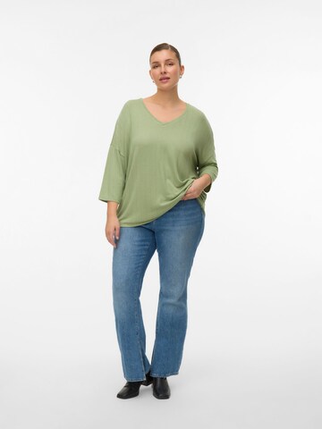 Vero Moda Curve Sweater 'VMCBriannamix' in Green