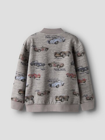 NAME IT - Sudadera con cremallera en gris