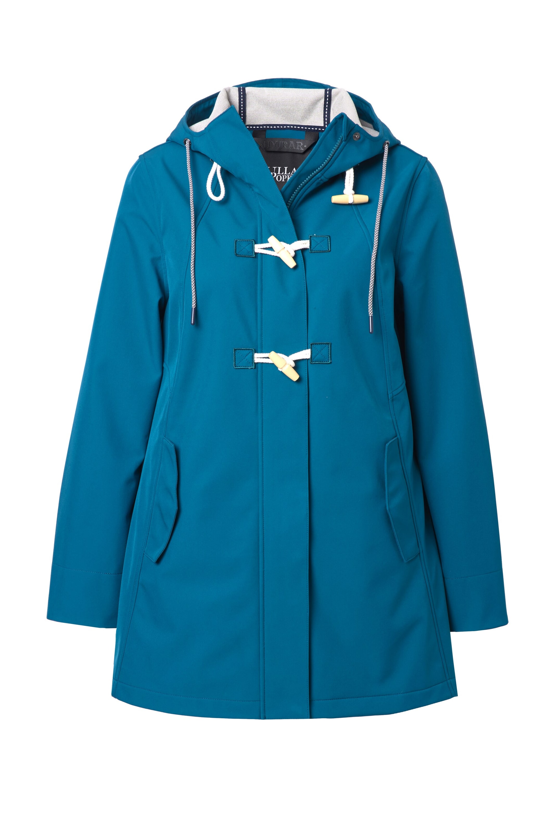 Ulla Popken Functionele jas 'Hyprar' in Blauw: voorkant