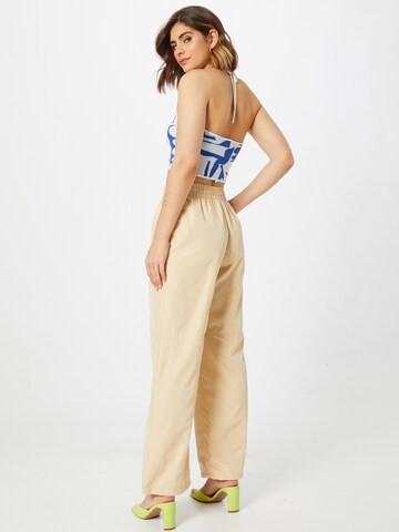 Monki Wide Leg Hose in Beige