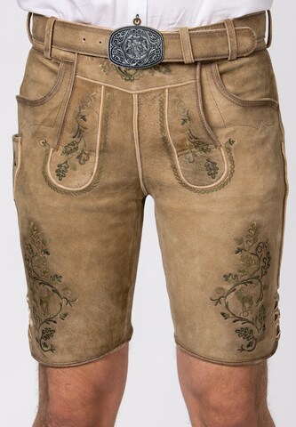 STOCKERPOINT Regular Traditional Pants 'Leonardo' in Brown