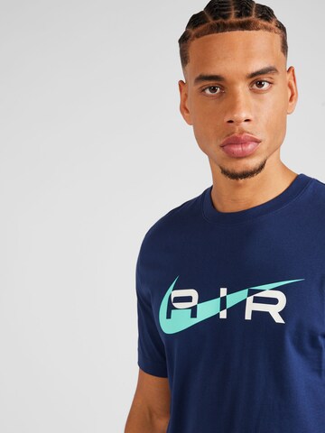Nike Sportswear - Camisa 'AIR' em azul