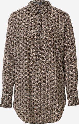 COMMA Blouse in Bruin: voorkant