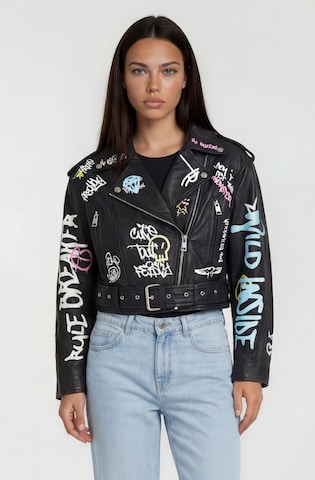 trueprodigy Tussenjas ' Senra ' in Zwart: voorkant