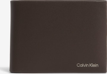 Calvin Klein Portemonnee in Bruin: voorkant