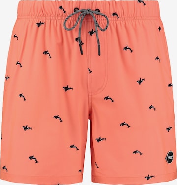 Shorts de bain Shiwi en orange : devant