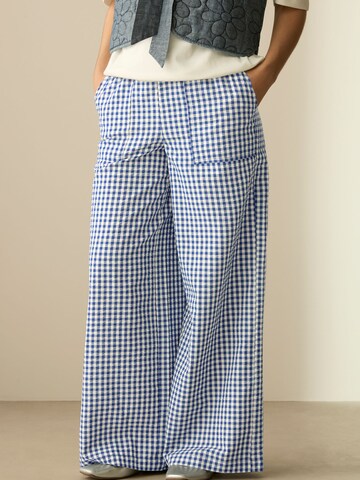 Wide Leg Pantalon Next en bleu : devant