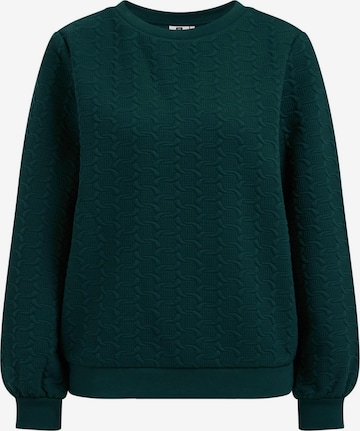 Sweat-shirt WE Fashion en vert : devant