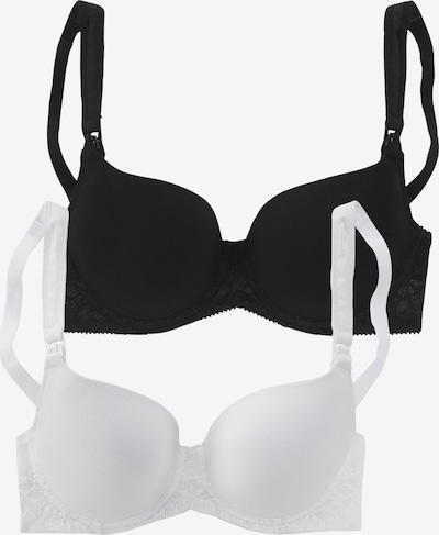 PETITE FLEUR Nursing Bra in Black / White, Item view