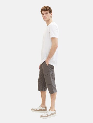 Regular Pantalon cargo TOM TAILOR en gris