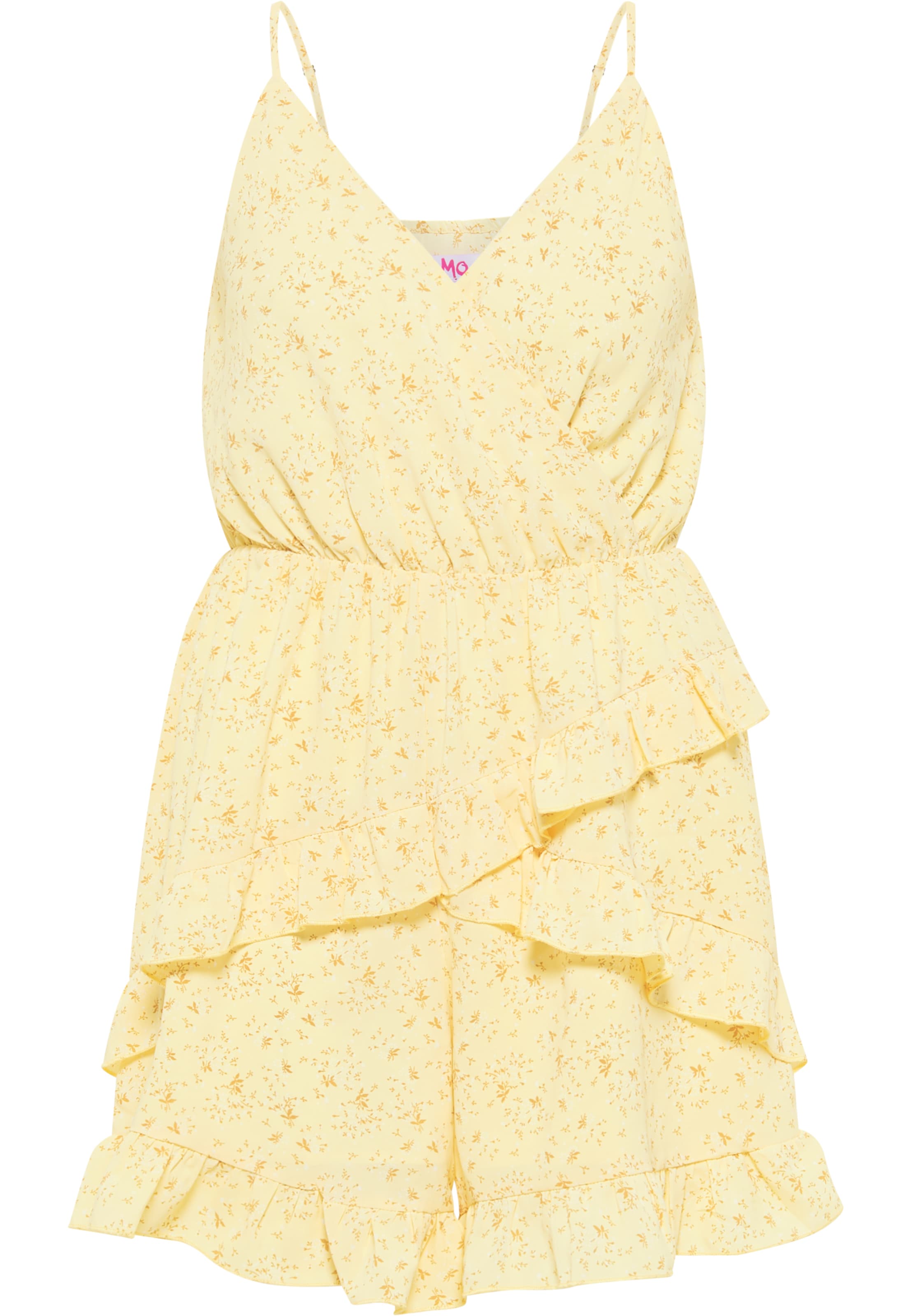 geltona MYMO Vienos dalies kostiumas: priekis