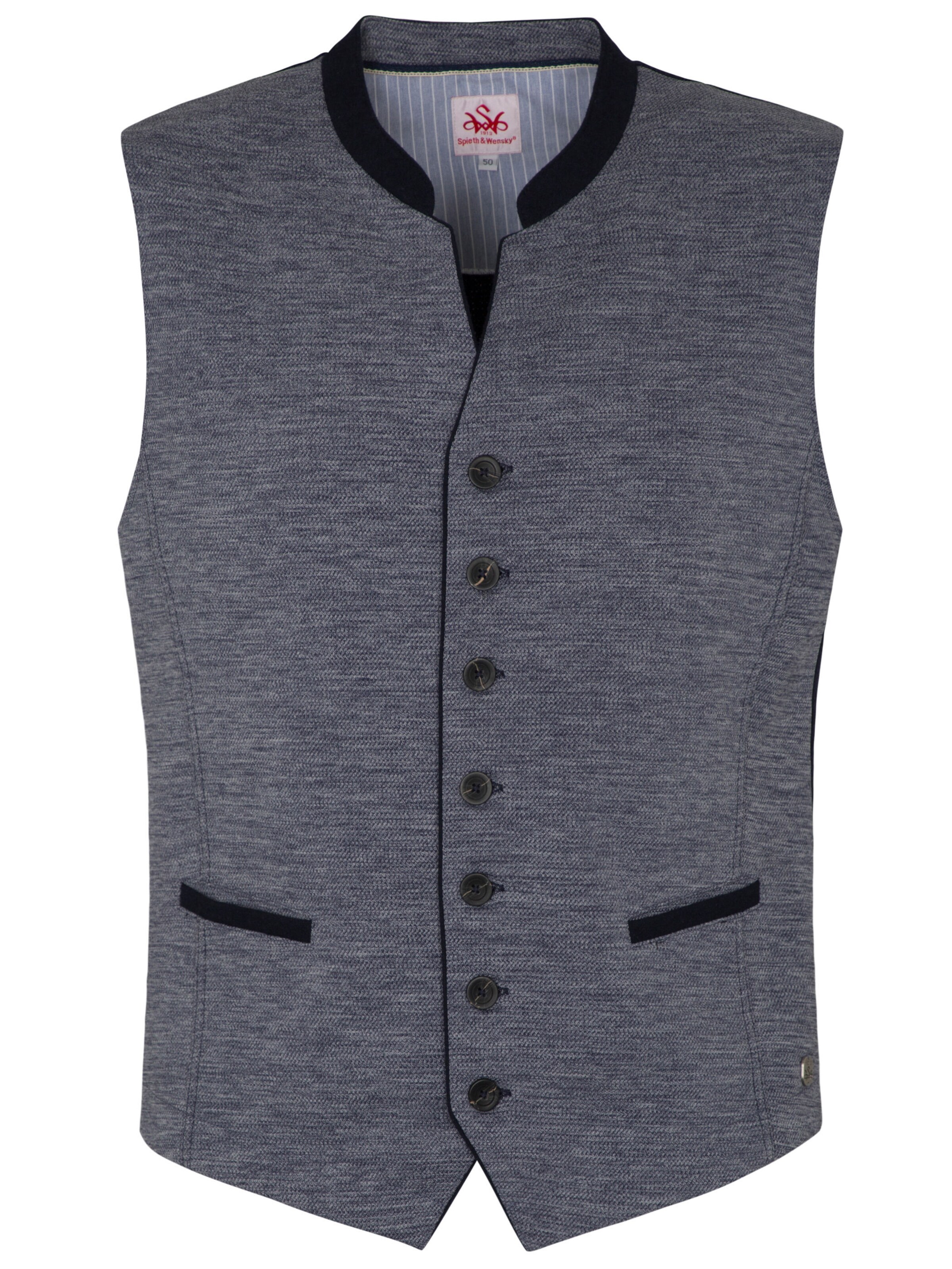 SPIETH & WENSKY Traditional vest in Blue: front