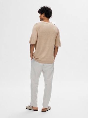 SELECTED HOMME Pullover 'COMO' in Beige
