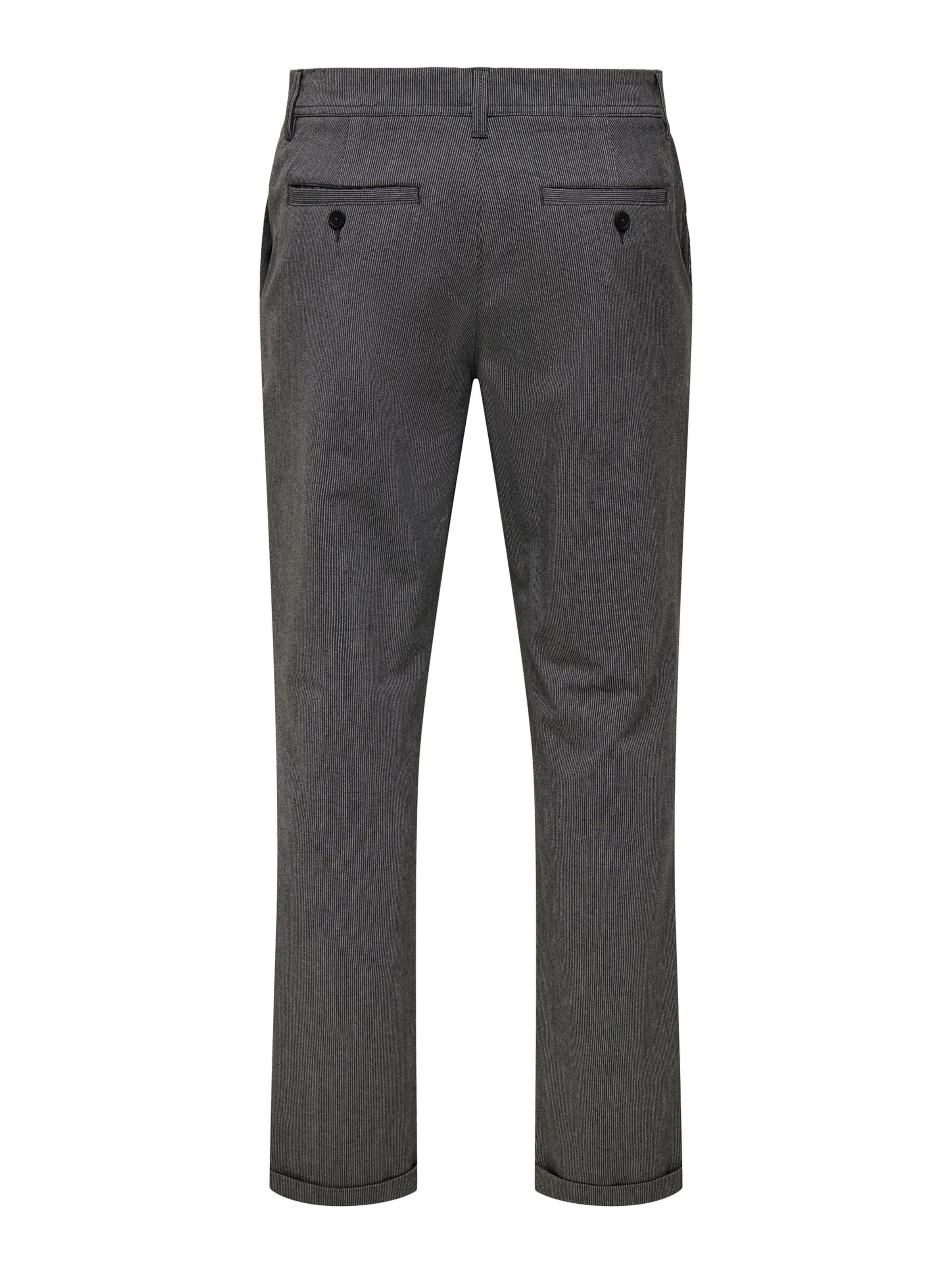 Only & Sons - regular Pantalón chino 'ONSWeft' en gris