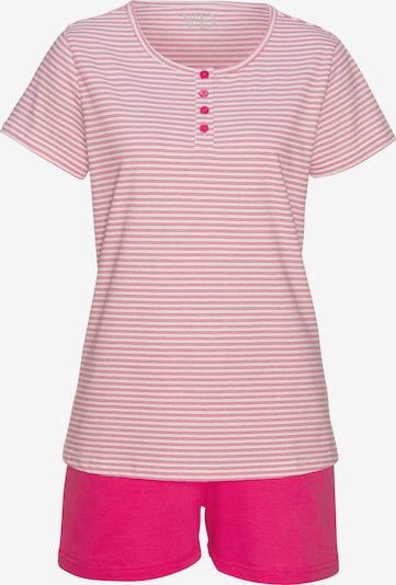 VIVANCE Pyjama 'Dreams' en rose / blanc, Vue avec produit