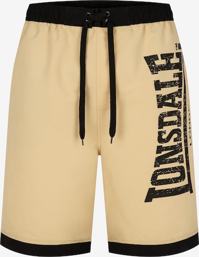 LONSDALE Peldšorti 'Clennell', krāsa - smilškrāsas / melns, Preces skats