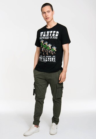 LOGOSHIRT Shirt 'The Daltons ' in Black