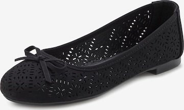 LASCANA Ballet Flats in Black: front