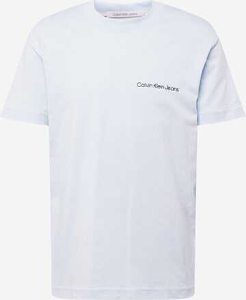 T-Shirt 'INSTITUTIONAL' Calvin Klein Jeans en bleu : devant