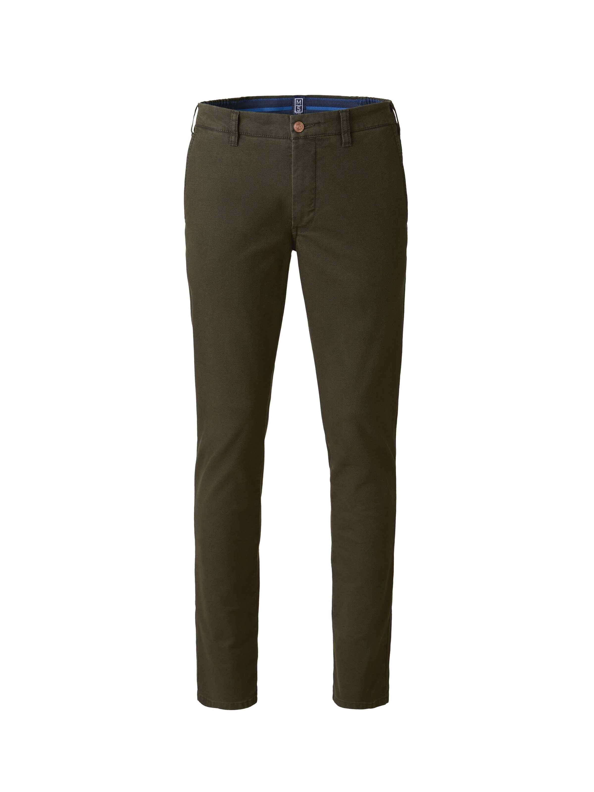 MEYER Chino Pants in Green: front