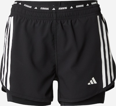 ADIDAS PERFORMANCE Workout Pants 'Own The Run' in Black / White, Item view