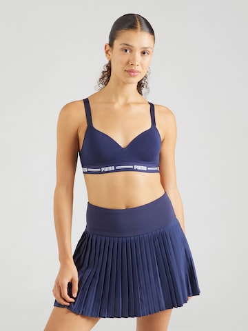 Invisible Soutien-gorge PUMA en bleu : devant