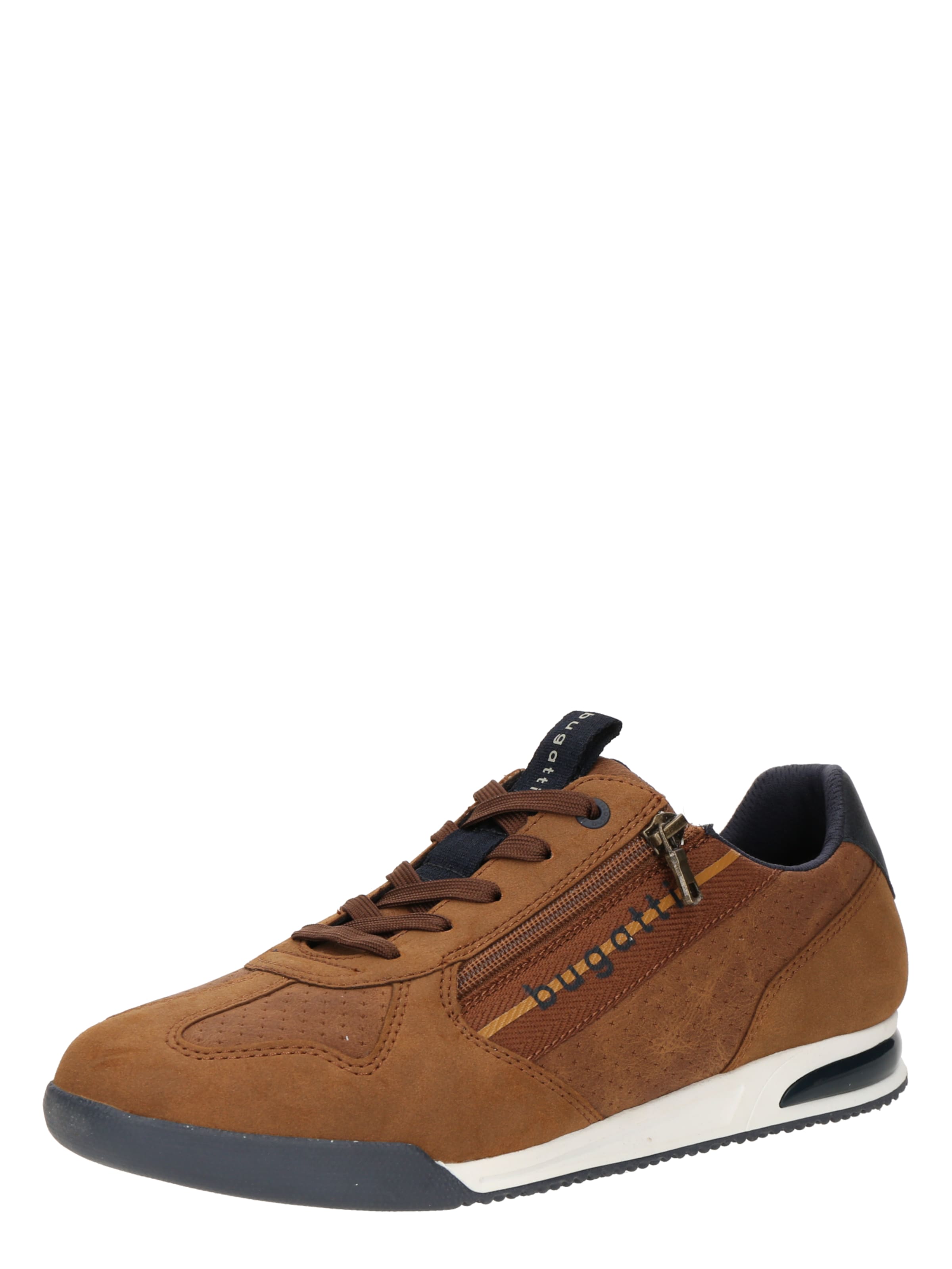 Sneaker low de la bugatti pe maro: față