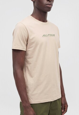 T-Shirt ALPHA INDUSTRIES en beige