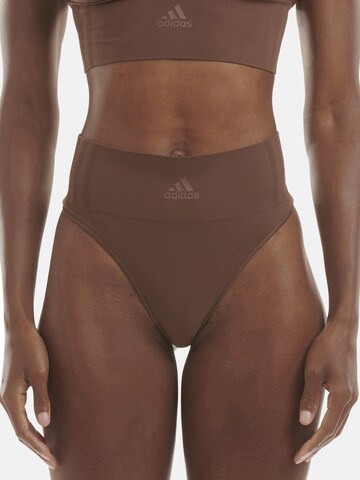 String ' THONG ' ADIDAS SPORTSWEAR en marron : devant